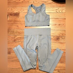 Gym Athletic Yoga Pants & Racerback Top Set Size M